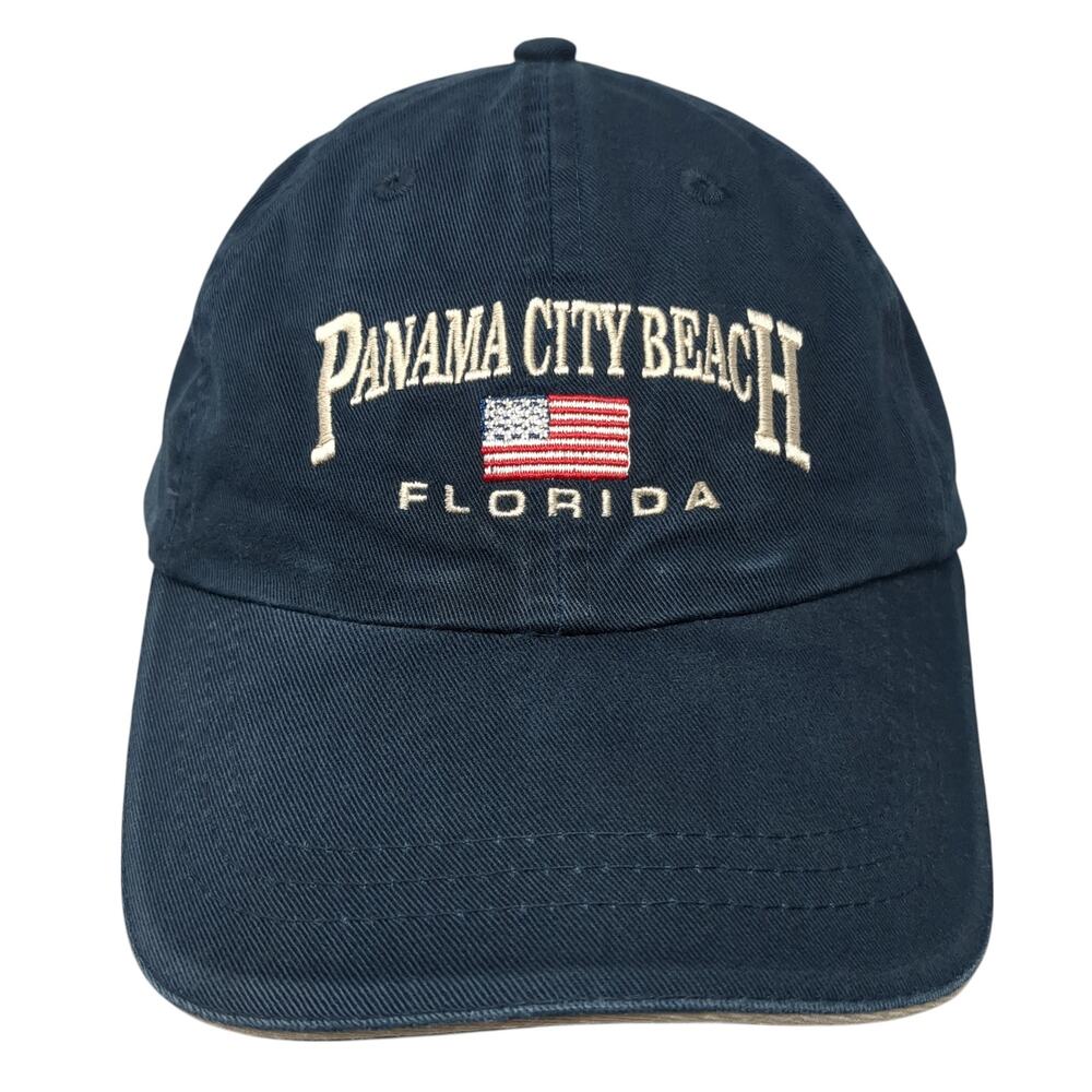 Panama City Beach Florida Baseball Cap Blue OS Adjustable Patriotic Marco Destin
